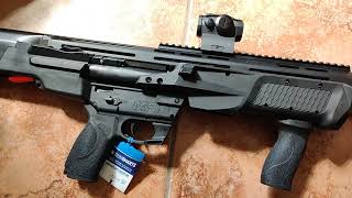 Smith and Wesson MampP12 shotgun with Salvo 12 suppressor [upl. by Alimat]