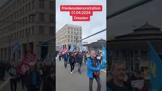 🕊️🕊️ Friedensdemonstration 01042024 in Dresden traditioneller Dresdner Osterspaziergang  22 [upl. by Erodeht235]