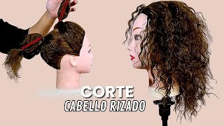 🔴COMO CORTAR EL CABELLO RIZADO en 2 PASOS ▬ CLASE 3 [upl. by Nivlak665]