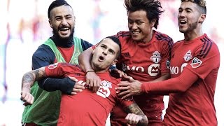 Giovinco Rides a Motorcycle at Red Bull Arena [upl. by Yenoh]