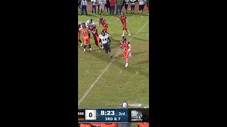 One Handed Catch in WilkesBarre football highschoolsports fridaynightrivals [upl. by Natsyrk]