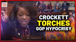 Rep Crockett BLISTERS GOP Hypocrisy On Trump Foreign  White Privilege 2 Tiered Justice System [upl. by Babbie]