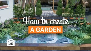 3 ideas how to create a garden  Planner 5D [upl. by Gothar]