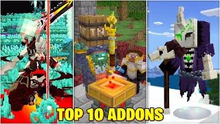 TOP 10 ADDONS PARA MINECRAFT PE 120 BEDROCK [upl. by Ytrebil]