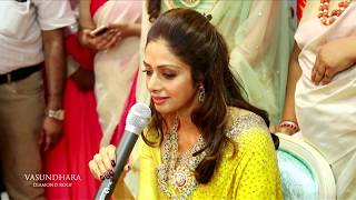 Actress Sridevi at the launch of Vasundhara Diamond Roof in Vijayawada [upl. by Otrebor]