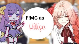 Obey react to FMc as Hilise Inoaden Gacha club Requested  cringe warning👁️👄👁️ [upl. by Eimmot]