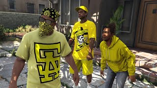 Vagos vs Ballas Hood Safari Mission in GTA 5 [upl. by Etnoval]