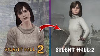 Meeting Angela At The Graveyard Scene Comparison  Silent Hill 2 vs Silent Hill 2 Remake [upl. by Alul]