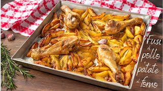 FUSI DI POLLO AL FORNO CON PATATE  Ricetta Facile Fatto in Casa da Benedetta [upl. by Gittel]