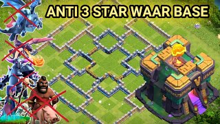 Th14 Anti 3 Star War Base  Th14 Anti Electro Dragon War Base  Coc Th14 Anti 2 Star Base [upl. by Uela]