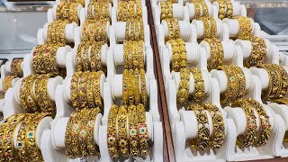 21g Gold New Arrivals Antique Nagas Single Screw Pair Bangles 25To50 Off On VA Pothys Swarnamahal [upl. by Byrle]