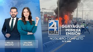 Noticiero de Guayaquil Primera Emisión 111124 [upl. by Swagerty]