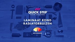 Laminaat plaatsen rond radiatorbuizen  QuickSteptutorial [upl. by Buerger]