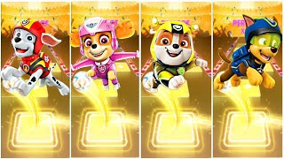 PAW Patrol  The Mighty Movie Zuma 😸 Rocky 😸 Coral 😸 Chase ☄️ Tiles Hop EDM Rush [upl. by Ymrots]