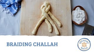 Braiding Challah Bread [upl. by Delsman]