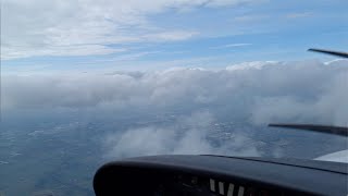 Aviation 101 Descending through the clouds in a Diamond Star [upl. by Ludwig834]