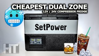 SetPower PT35  DIRT CHEAP Dual Zone 12v Compressor Fridge Freezer [upl. by Annaerda827]