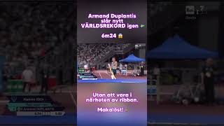 Armand Duplantis slår nytt VÄRLDSREKORD igen 🇸🇪6m24 😱 [upl. by Josy]