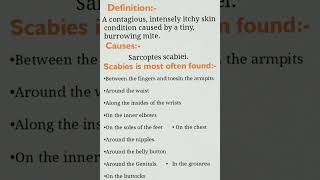 scabies Skin Disease [upl. by Warring]