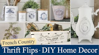 Thrift Flips • French Country Style • Small Home Decor • IOD products • Easy DIYs [upl. by Aliuqaj]