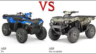 Polaris Sportsman 850 vs Kawasaki Brute Force 750 Test specification comparison [upl. by Bright960]