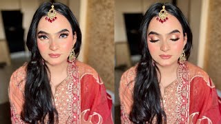 PAKISTANI SIDERS LOOK  WEDDING GUEST MAKEUP TUTORIAL  BRIDES BY SUBIYA [upl. by Loos547]