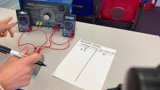 Producing an IV plot for a filament lamp [upl. by Etnoed]