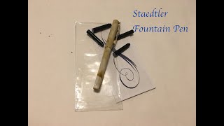 Staedtler Two Nib Calligraphy Set Review [upl. by Nojid]