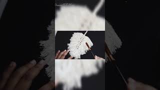 DIY Macrame leaf🍃shorts macrame craft music video viralvideo [upl. by Suiravaj]