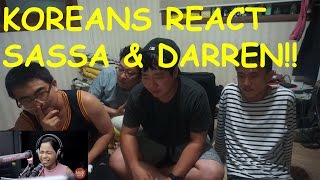 Reaction 15 Koreans react to Sassa Dagdag amp Darren Espanto [upl. by Shah]