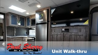 Huge TV in this Bunkhouse Travel Trailer  2020 Forest River Vibe 28BH [upl. by Steele]