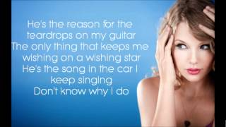 Teardrops On My Guitar  Taylor Swift Lyrics [upl. by Martz298]