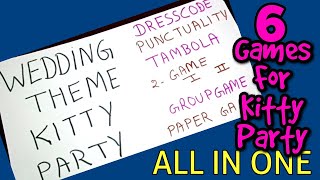 Kitty Party Themes IdeasALL IN ONE Wedding Themes Trending Themes ladies party games [upl. by Ahsotal361]