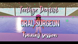 Oral surgeon training POV Roblox Teethyz Dentist [upl. by Akinat584]