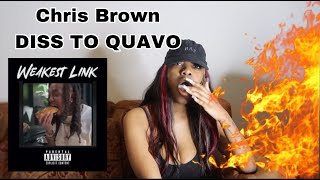 Chris Brown  Weakest Link  REACTION VIDEO [upl. by Ahsiekit]