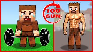 ARDA 100 GÜN BOYUNCA KAS YAPTI 💪😎  Minecraft [upl. by Aiksas]