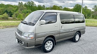 1997 TOYOTA HIACE SUPER CUSTOM LIMITED KZH106  TURBO DIESEL  4WD  JDM  DRIVING VIDEO [upl. by Elbam]