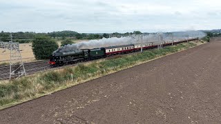 LMS No 46100 Royal Scot hauls the Welsh Dragon on Day 1 [upl. by Elaweda319]