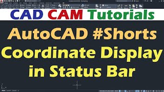 How to Display Coordinates in AutoCAD  Shorts [upl. by Inait879]