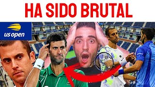 ¿QUÉ HA PASADO CON NOVAK DJOKOVIC Y LASLO DJERE EN EL US OPEN ¡NO HA TENIDO SENTIDO EL PARTIDO [upl. by Mullac]