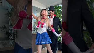 Sailor Moon  Tuxedo Mask Couple Halloween Costume 🎃💕 [upl. by Atineg]