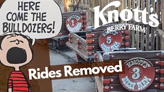 Knotts Berry Farm  Rides Removed  Park Update  January 2024 [upl. by Ymereg]