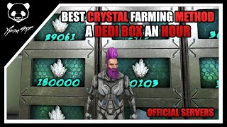 2023 Best Crystal Farming Method  A Dedi Box An Hour  ARK Survival Evolved [upl. by Tippets478]