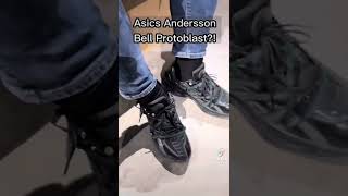 What shoes are you wearing Feat Asics x Andersson Bell Protoblast at 17gallerymy Sneakerlah booth [upl. by Tannen]