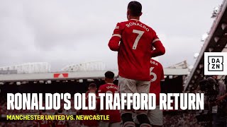 Cristiano Ronaldo Walks Out For His Second Manchester United Debut At Old Trafford [upl. by Ahcire877]