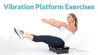 Vibration Plate Exercises for Total Body Workout With Resistance Bands [upl. by Nnyla]