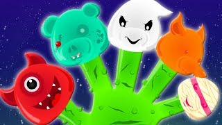 Monster Finger Family  Scary Rhymes  Nursery Rhymes  Kids Songs [upl. by Ogata]