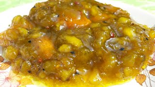 জিভে জল আনা স্বাদের টক মিষ্টি জলপাই  য়ের চাটনিbengali recipeolive chutni recipeJolpai er chutney [upl. by Esinahs]