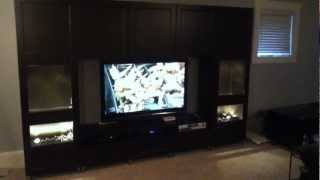 Ikea Besta large entertainment center project and assembly tips [upl. by Kcirdot]