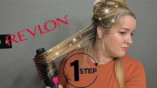 REVLON ONE STEP HAIR DRYER AND HOT AIR BRUSH  FIRST THOUGHTS [upl. by Ttelrahc491]